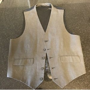 Charcoal Grey Mens 42R vest /matching 34/34 pants